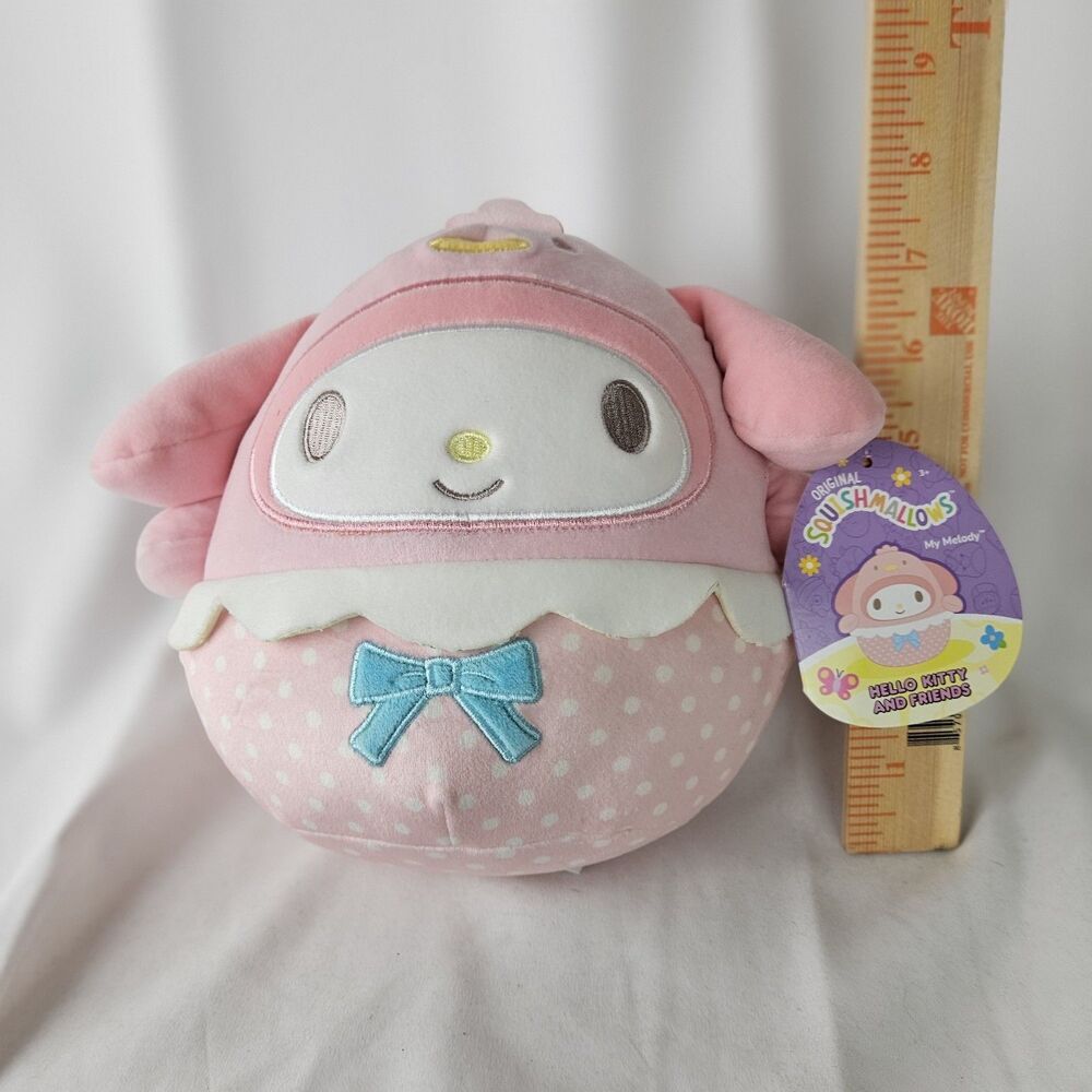 Squishmallows Hello Kitty &‎ Friends 8” MY MELODY Easter Chick Stuffed Plush Toy
